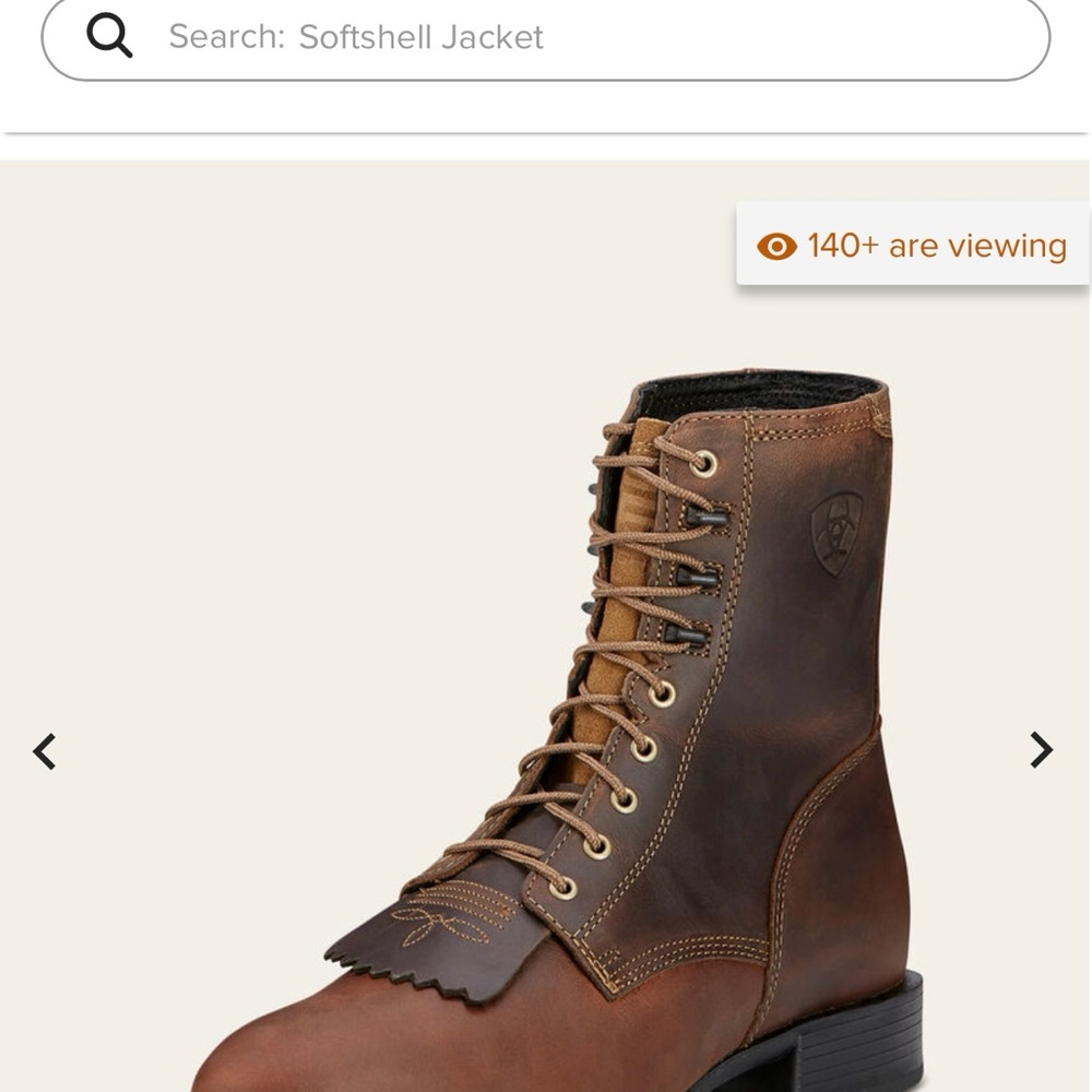 COPY - Ariat Heritage Lacer dress boots - NWOT - Picture 4 of 5